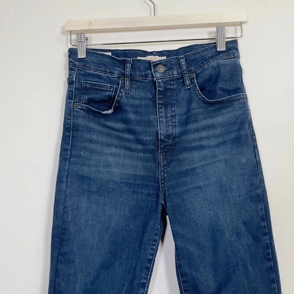 Levi's Mile High Super Skinny  Premium Dark Wash Jeans - Picture 3 of 10